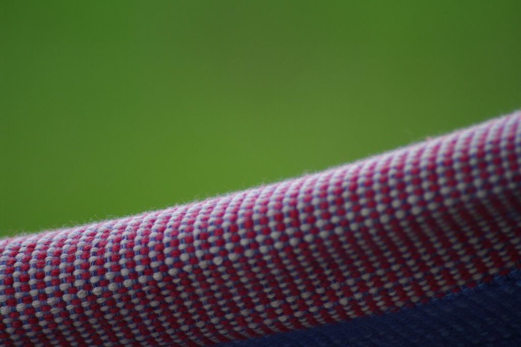 A close view of woven fabric and material texture